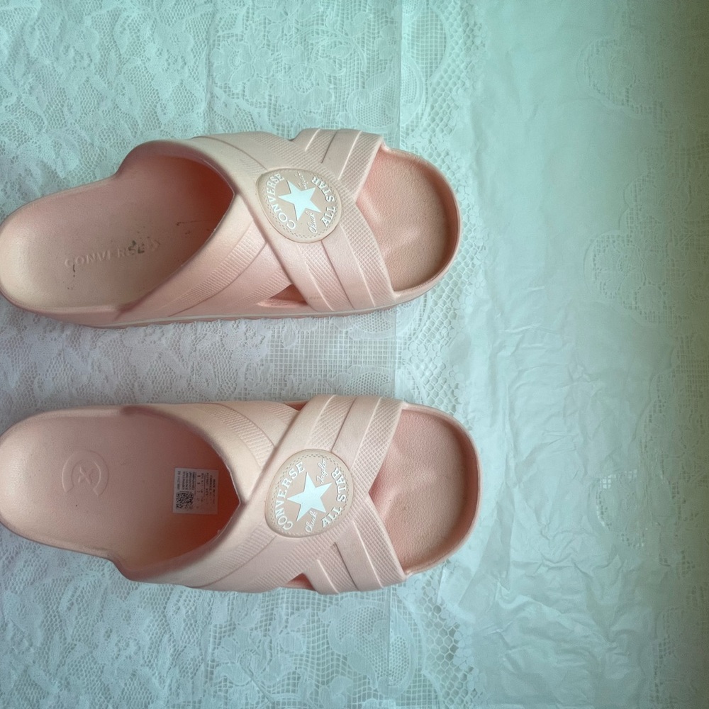 Converse Light Pink Slide Sandals
